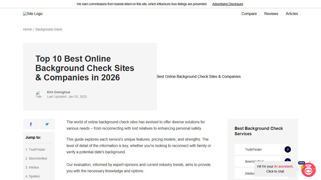 Top 10 Best Online Background Check Sites of 2026